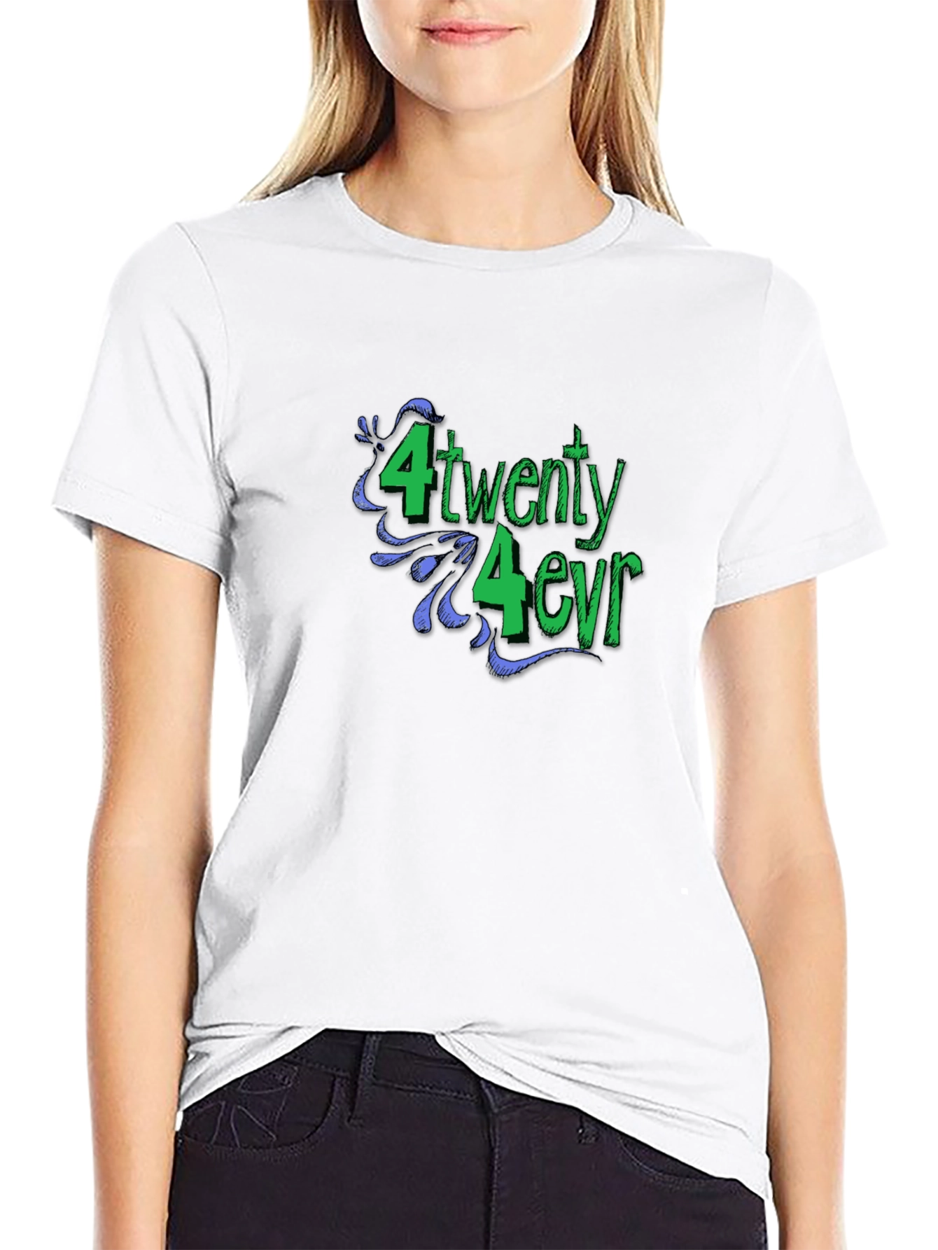 420 Forever Black Graphic T-Shirt
