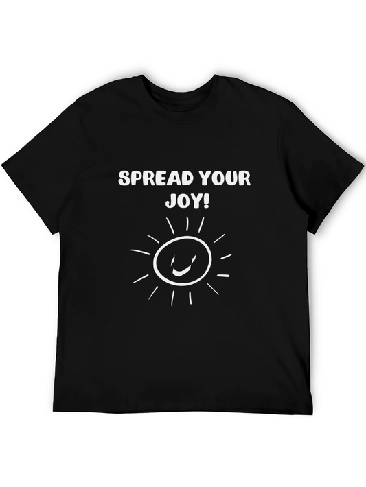 Spread Your Joy Black Graphic Tee