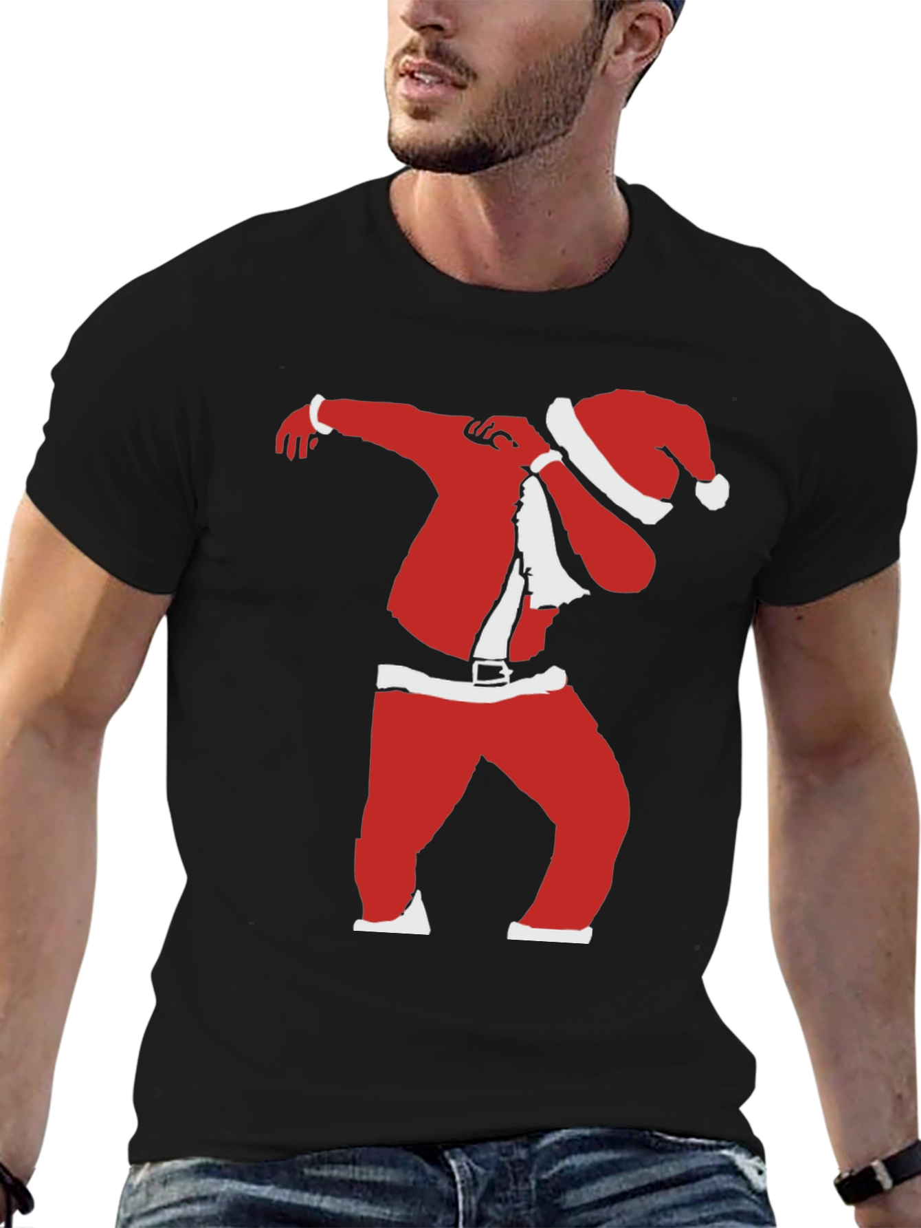 Dabbing Santa T-Shirt - Festive Fun Apparel
