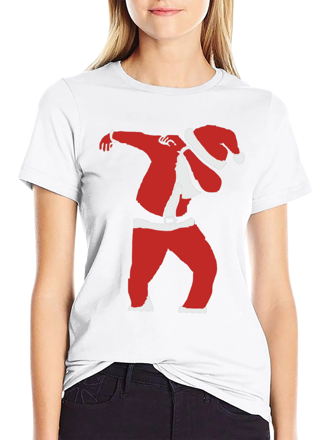Dabbing Santa T-Shirt - Festive Fun Apparel