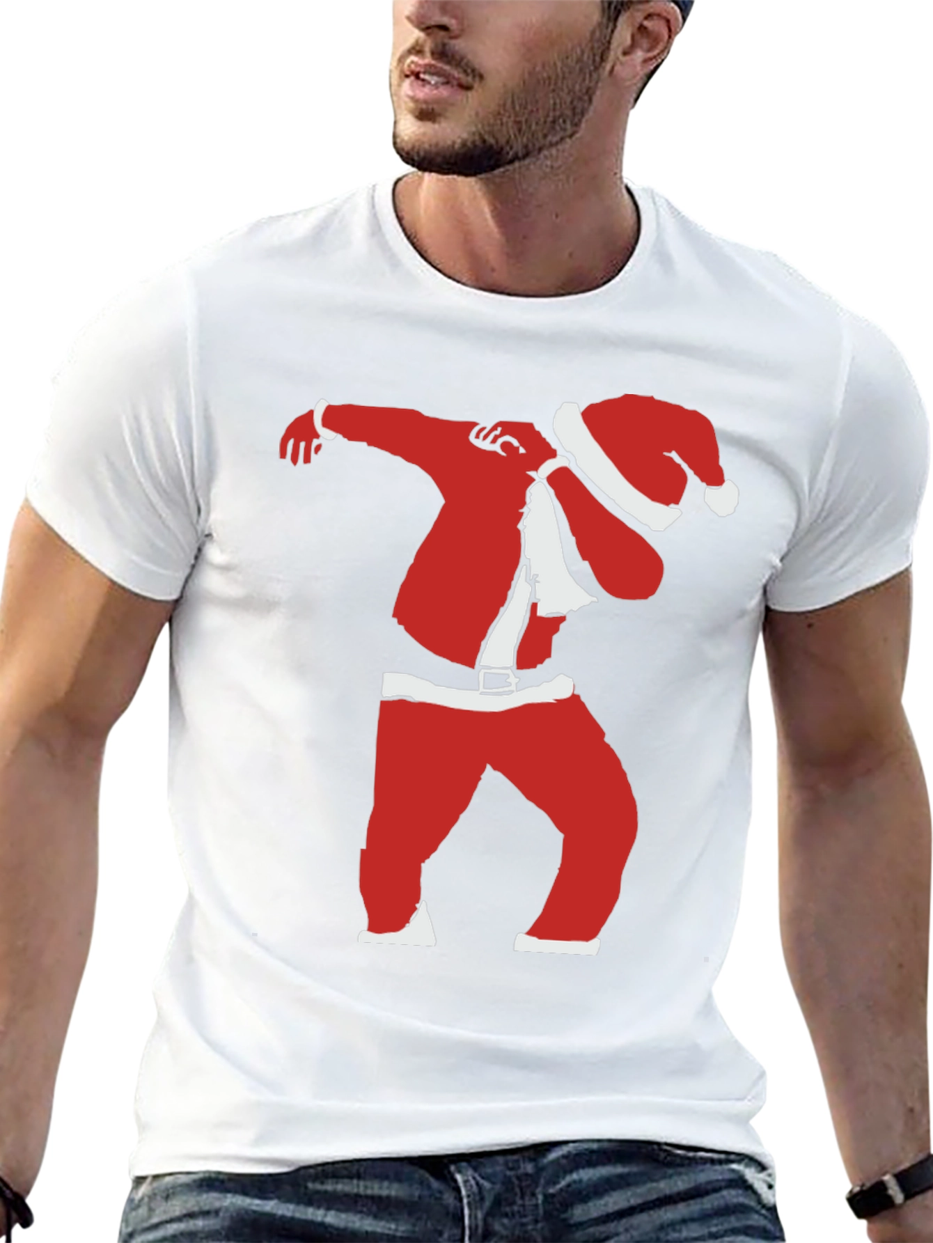 Dabbing Santa T-Shirt - Festive Fun Apparel