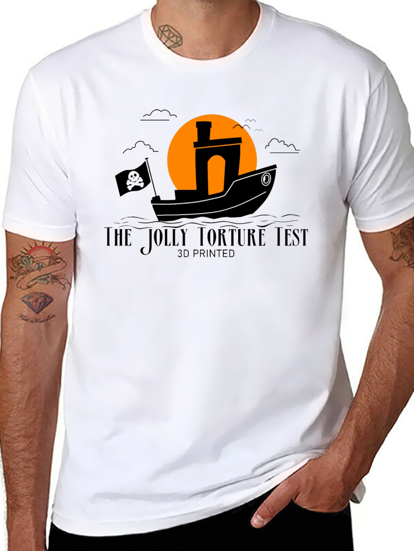 Jolly Torture Test 3D Printed T-Shirt