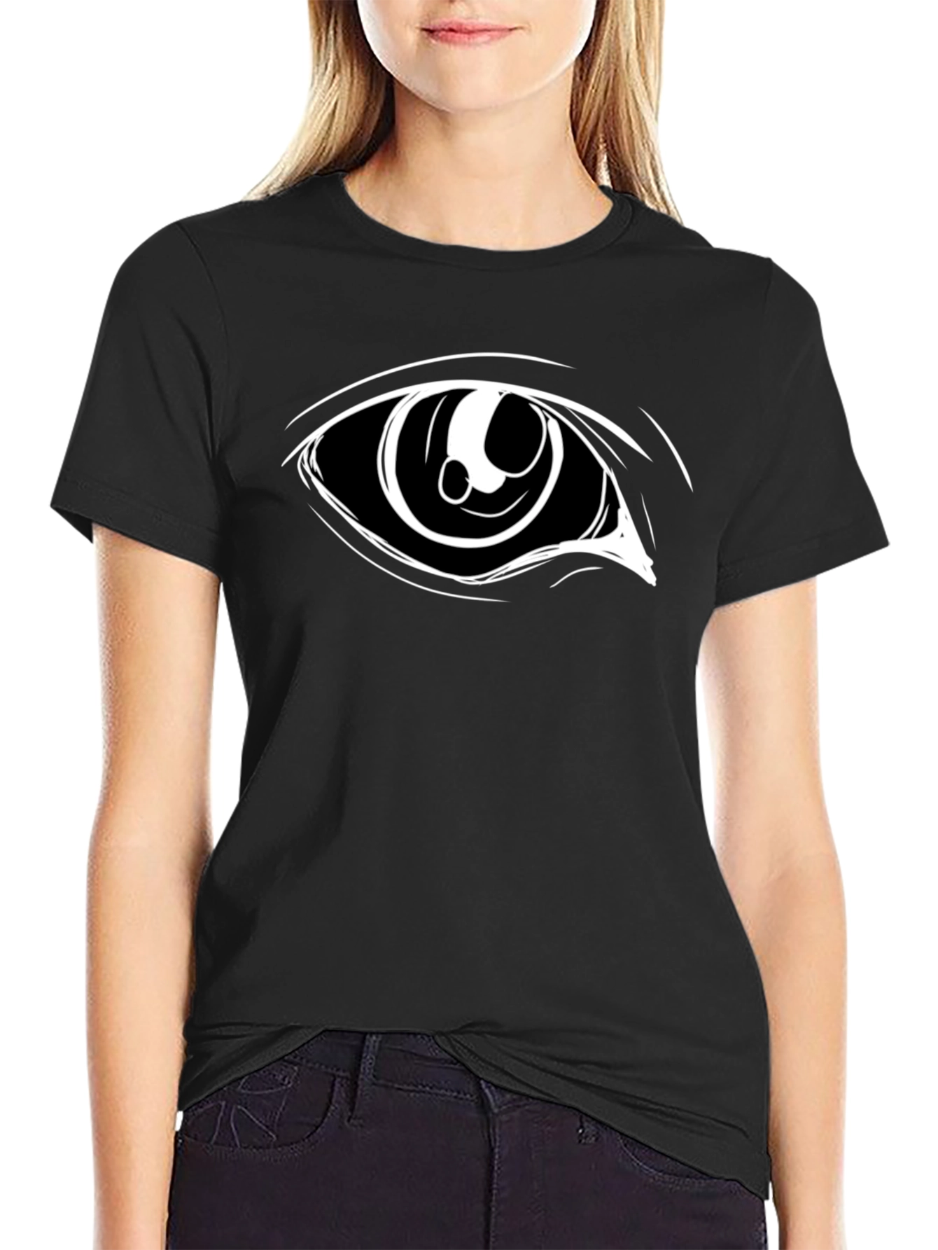 Eye Graphic Black T-Shirt - Modern Style