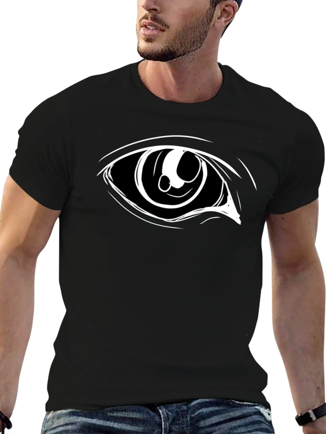 Eye Graphic Black T-Shirt - Modern Style