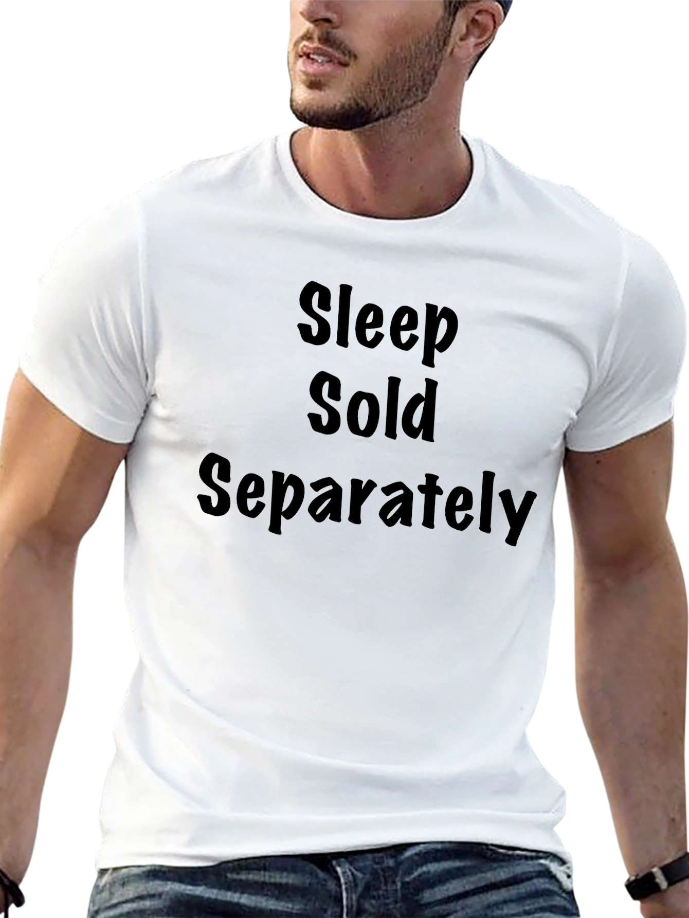 Sleep Sold Separately Black Graphic T-Shirt