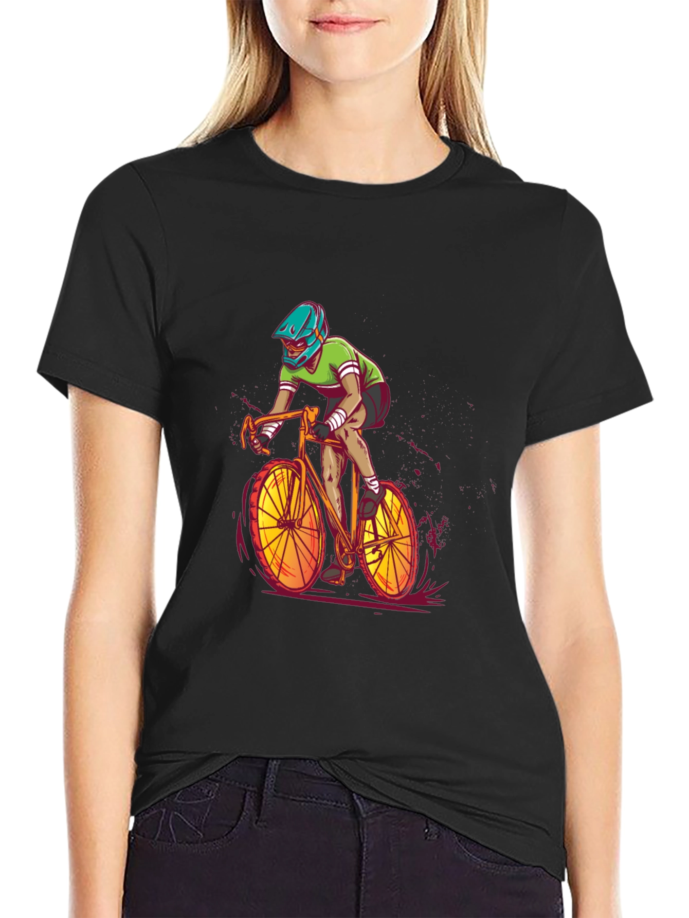 Cycling Graphic Tee - Ride in Style!