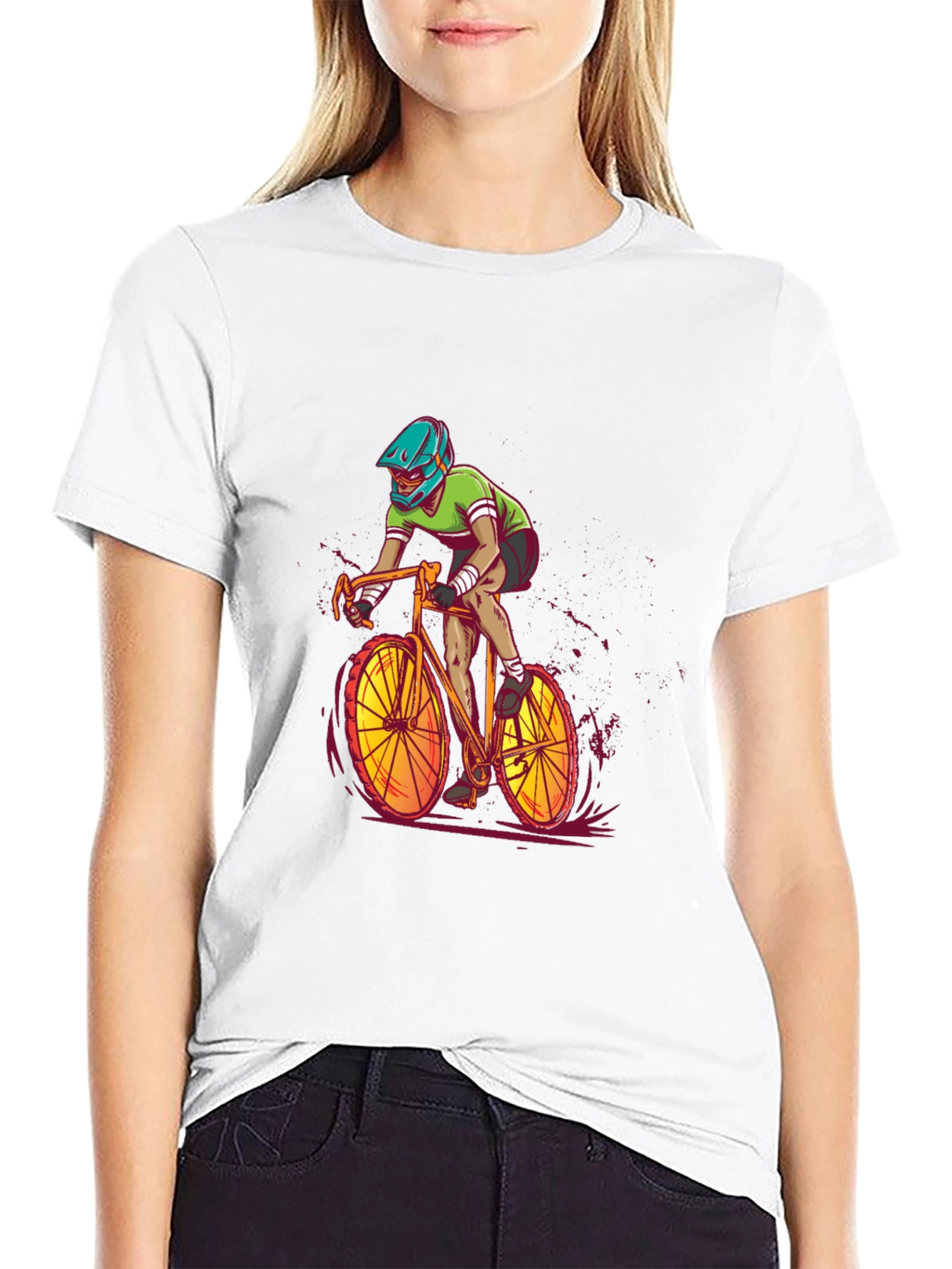Cycling Graphic Tee - Ride in Style!