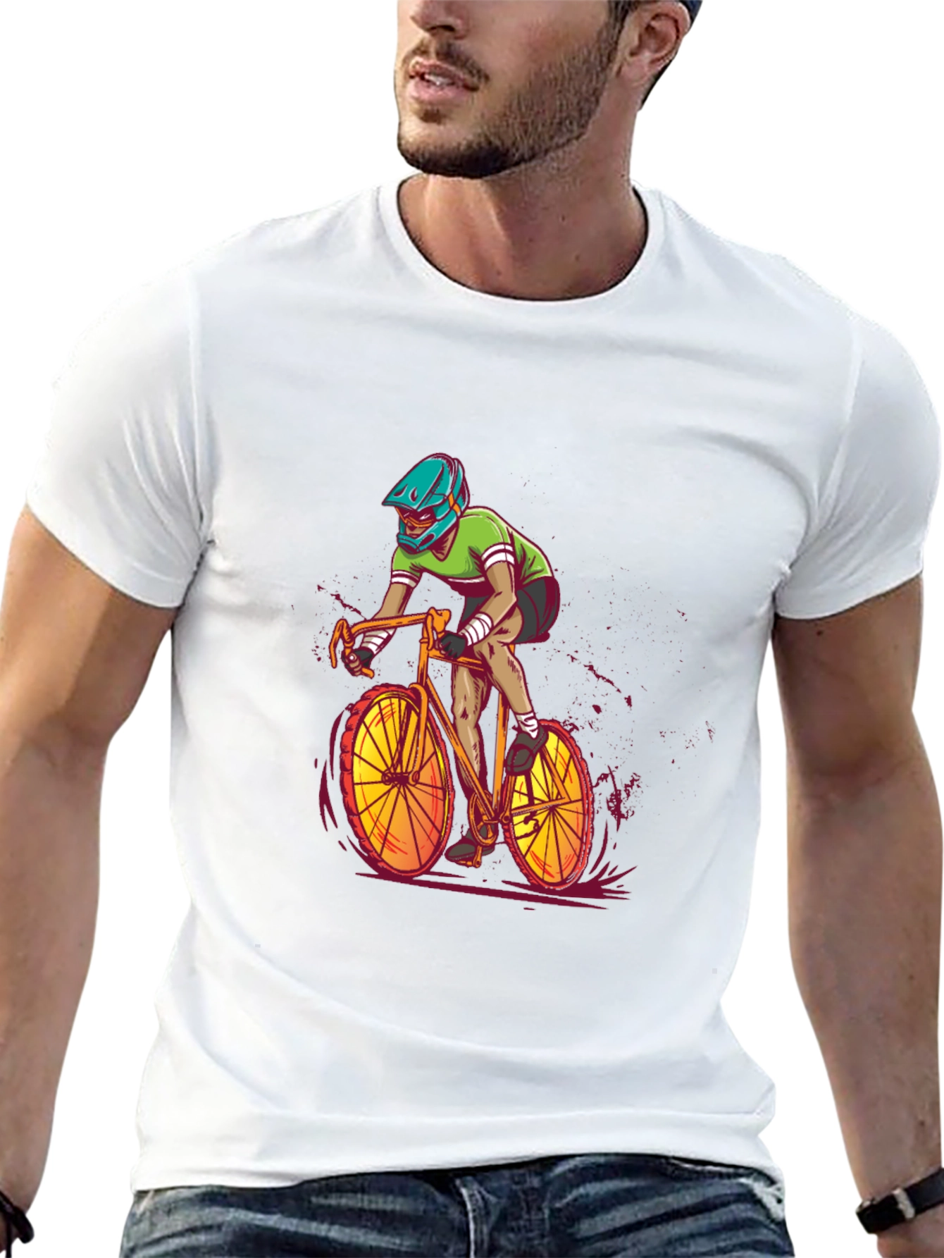 Cycling Graphic Tee - Ride in Style!