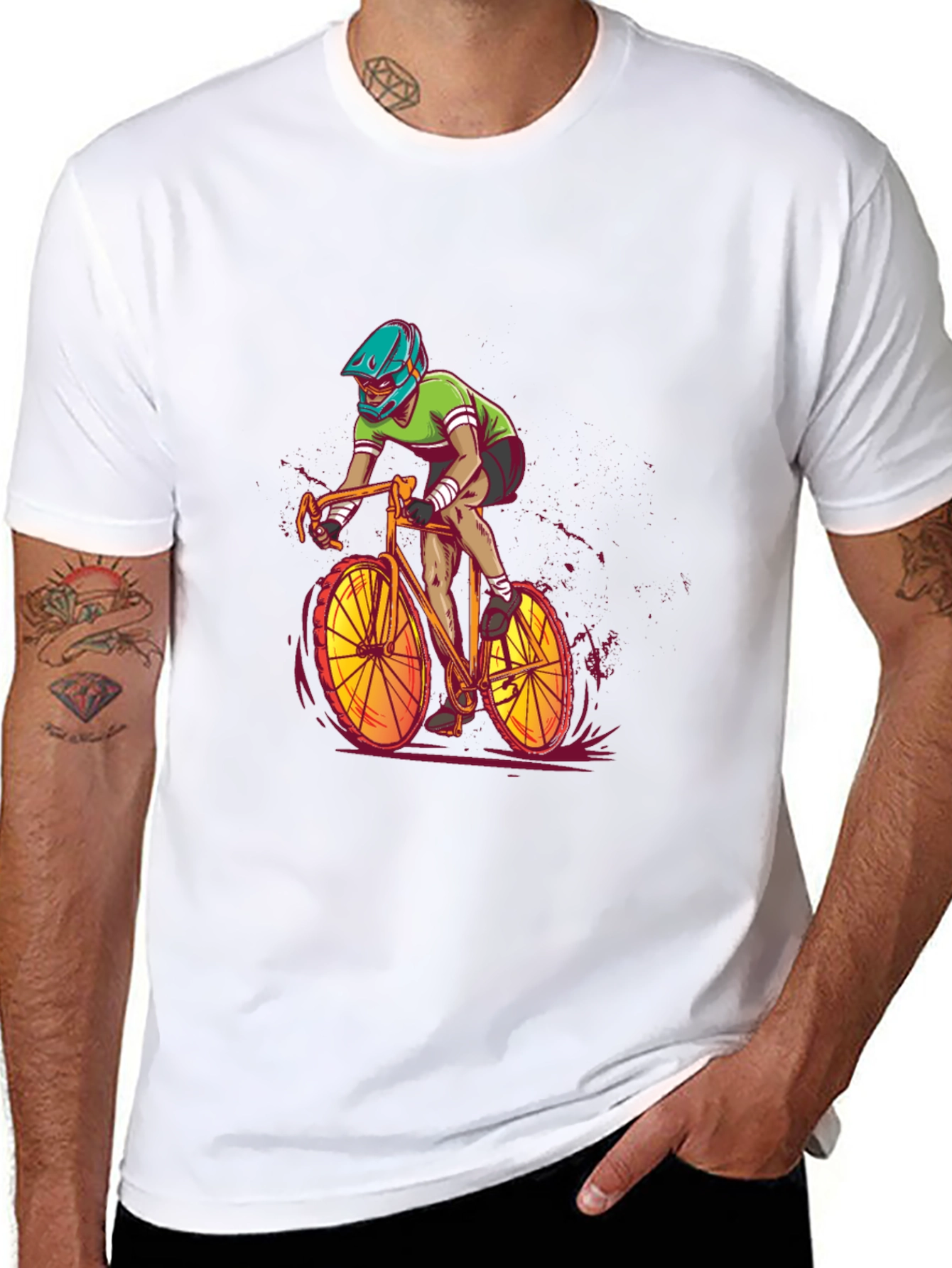 Cycling Graphic Tee - Ride in Style!