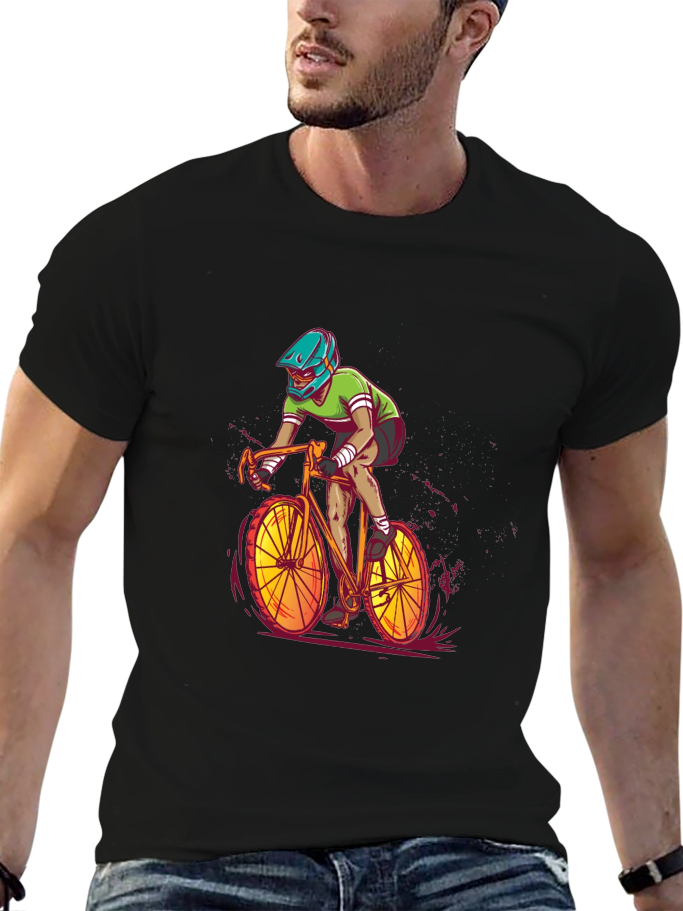Cycling Graphic Tee - Ride in Style!
