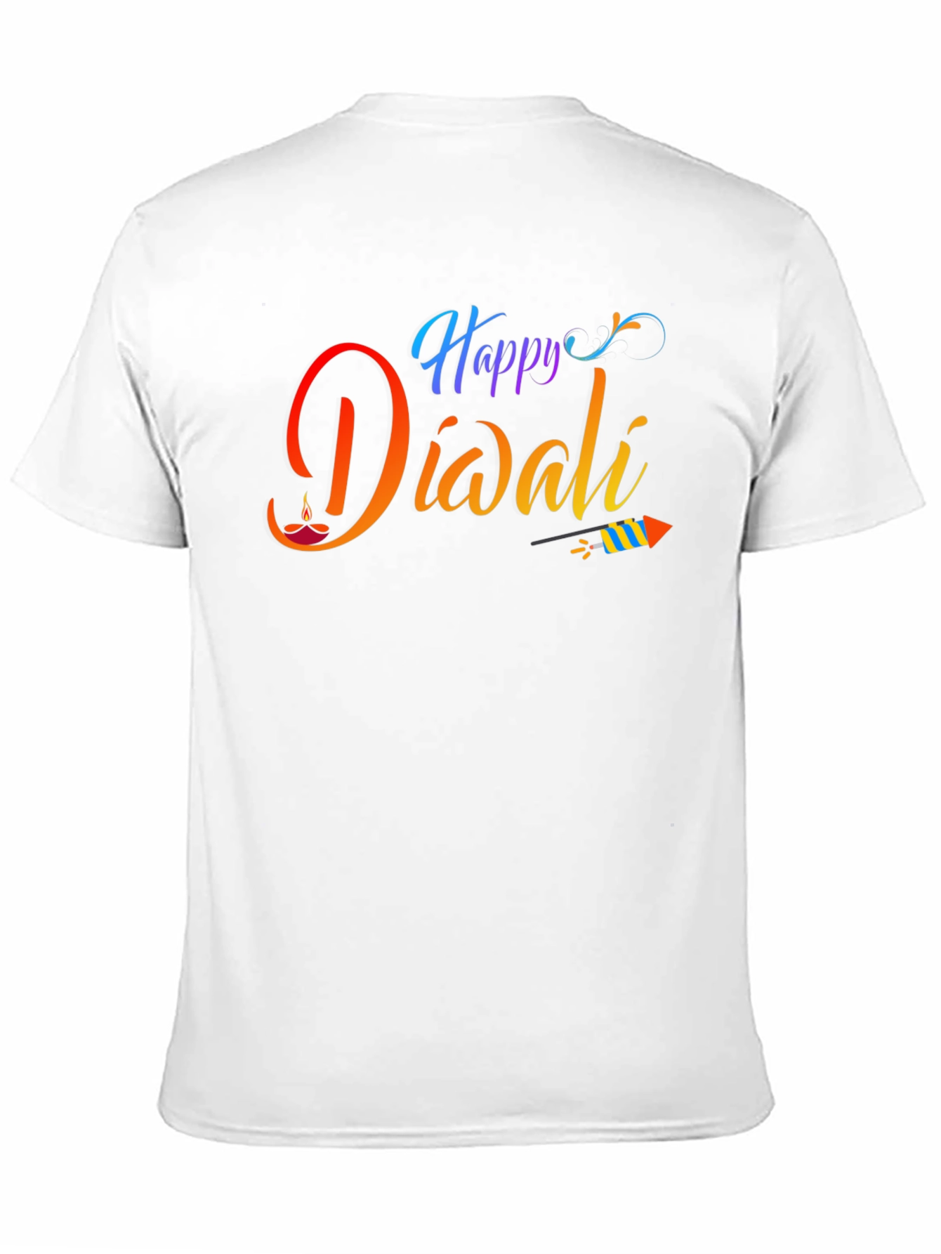 Happy Diwali Black Graphic Tee