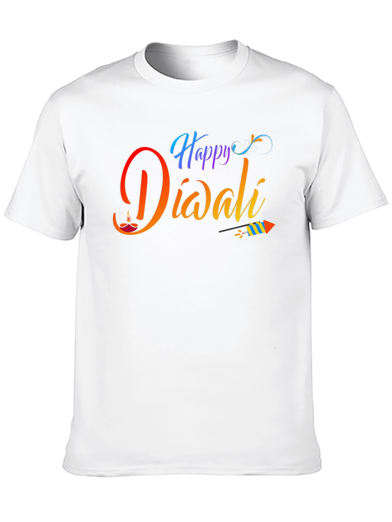 Happy Diwali Black Graphic Tee