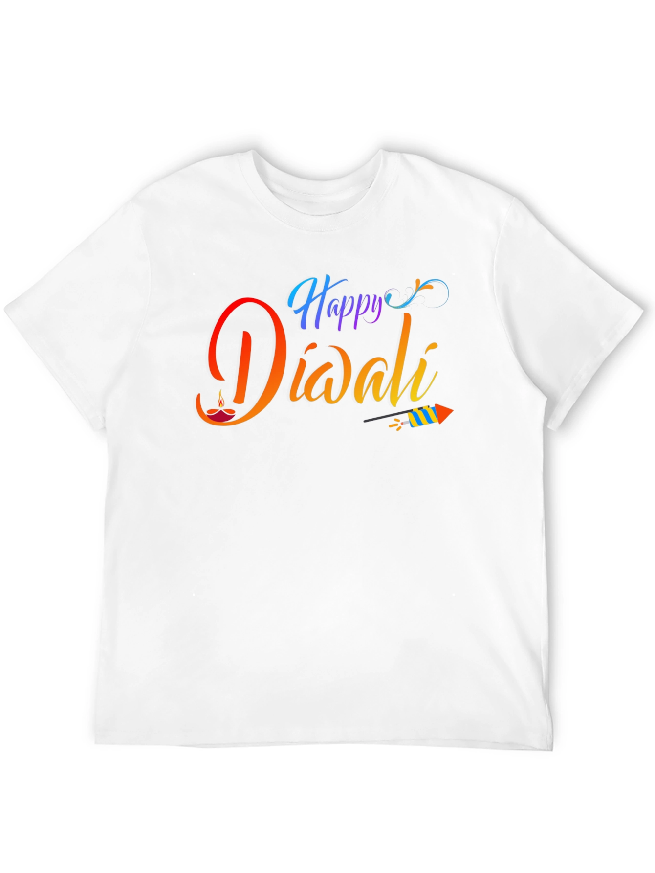 Happy Diwali Black Graphic Tee