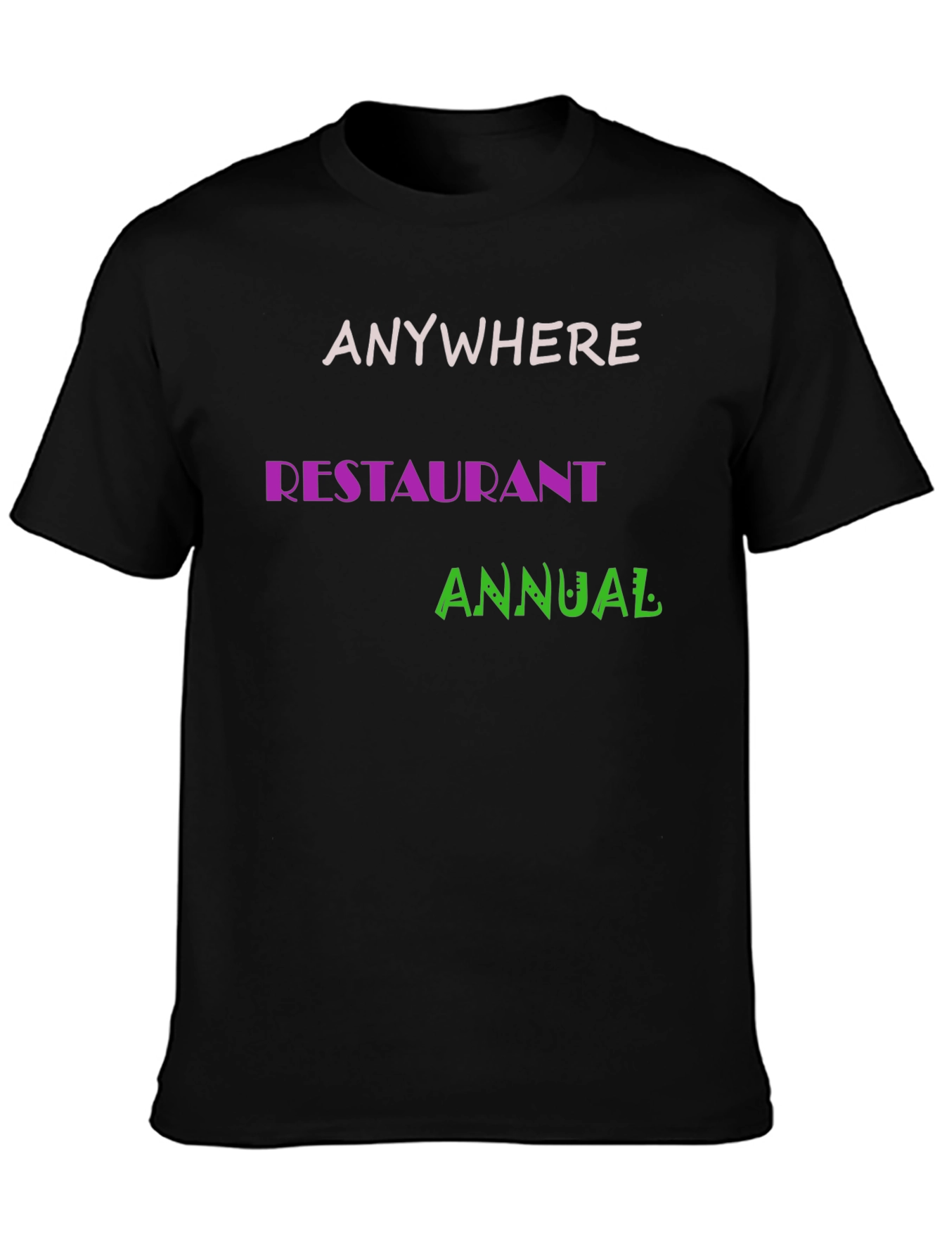 Anywhere Restaurant Annual Black T-Shirt