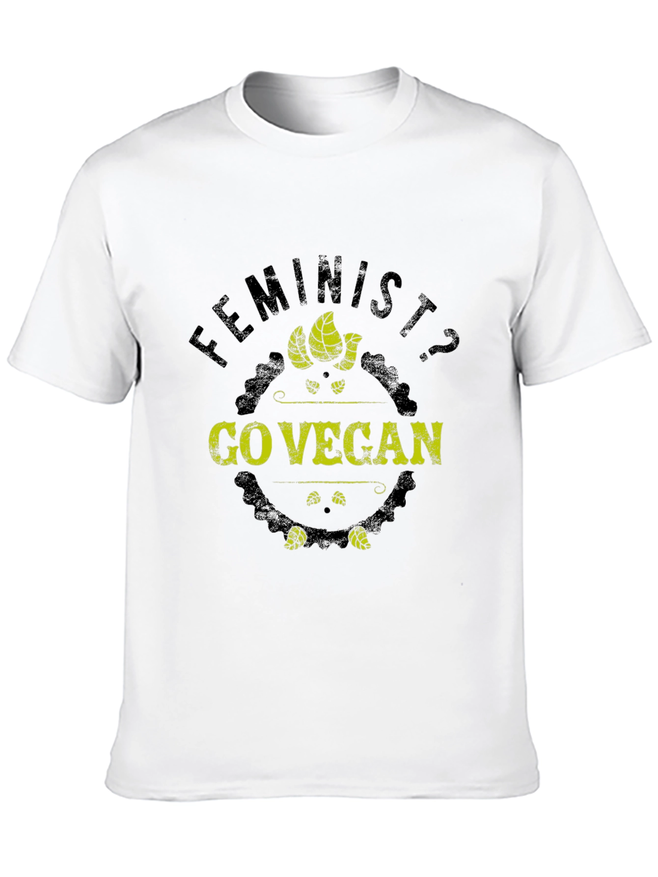 Feminist? Go Vegan Black T-Shirt