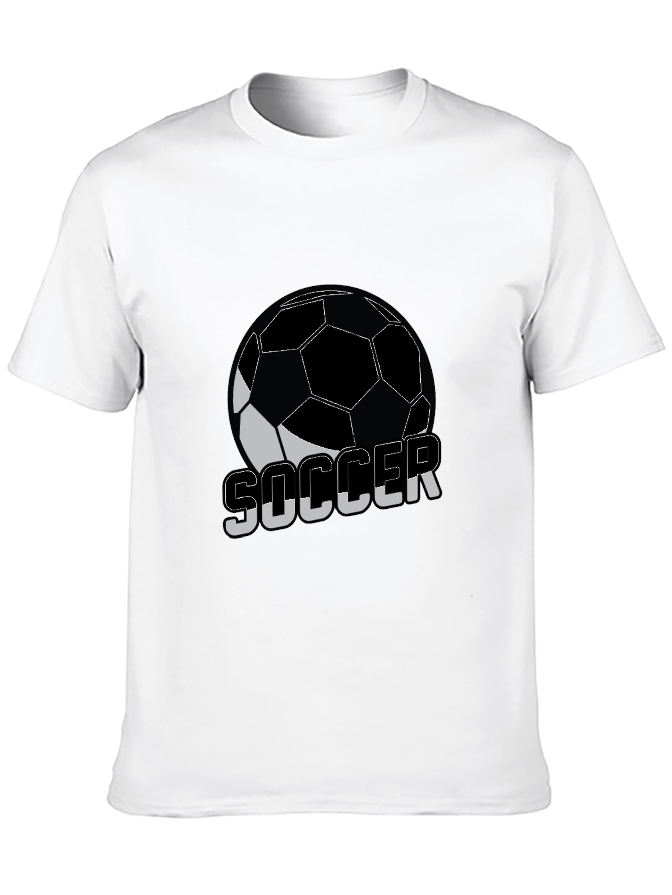 Soccer Ball Graphic T-Shirt - Black