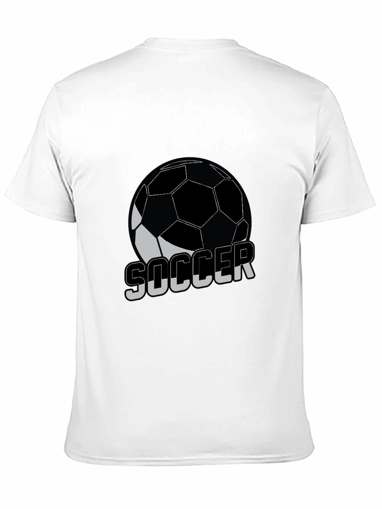 Soccer Ball Graphic T-Shirt - Black
