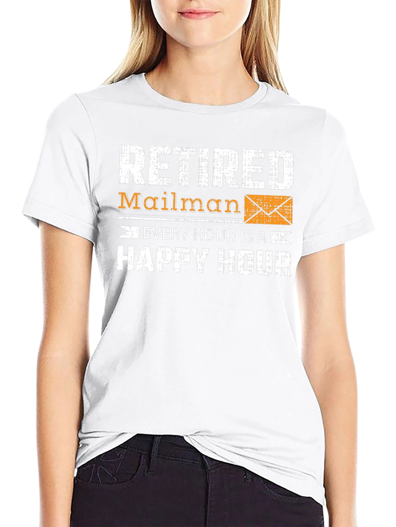 Retired Mailman Happy Hour Graphic Tee