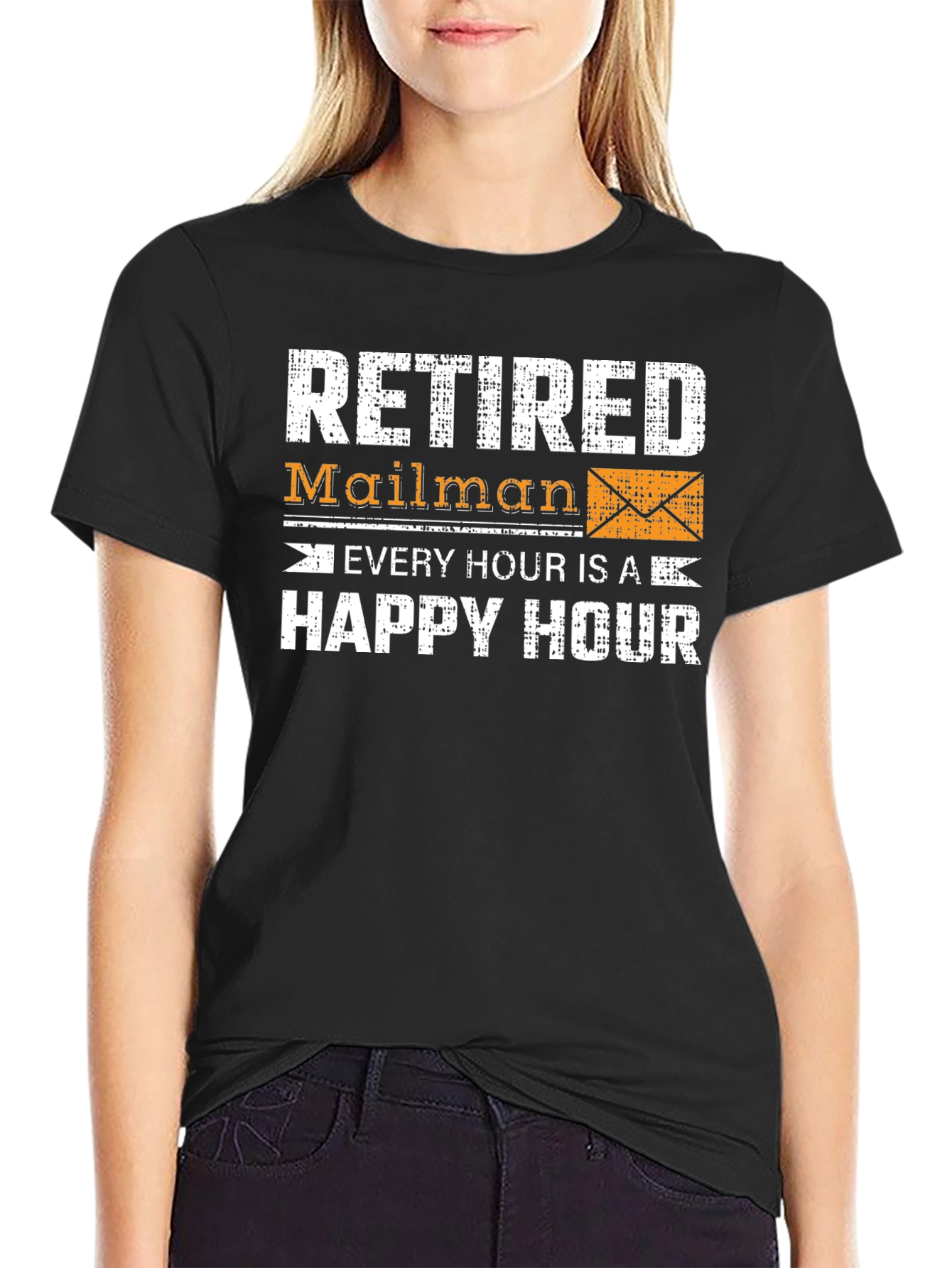 Retired Mailman Happy Hour Graphic Tee