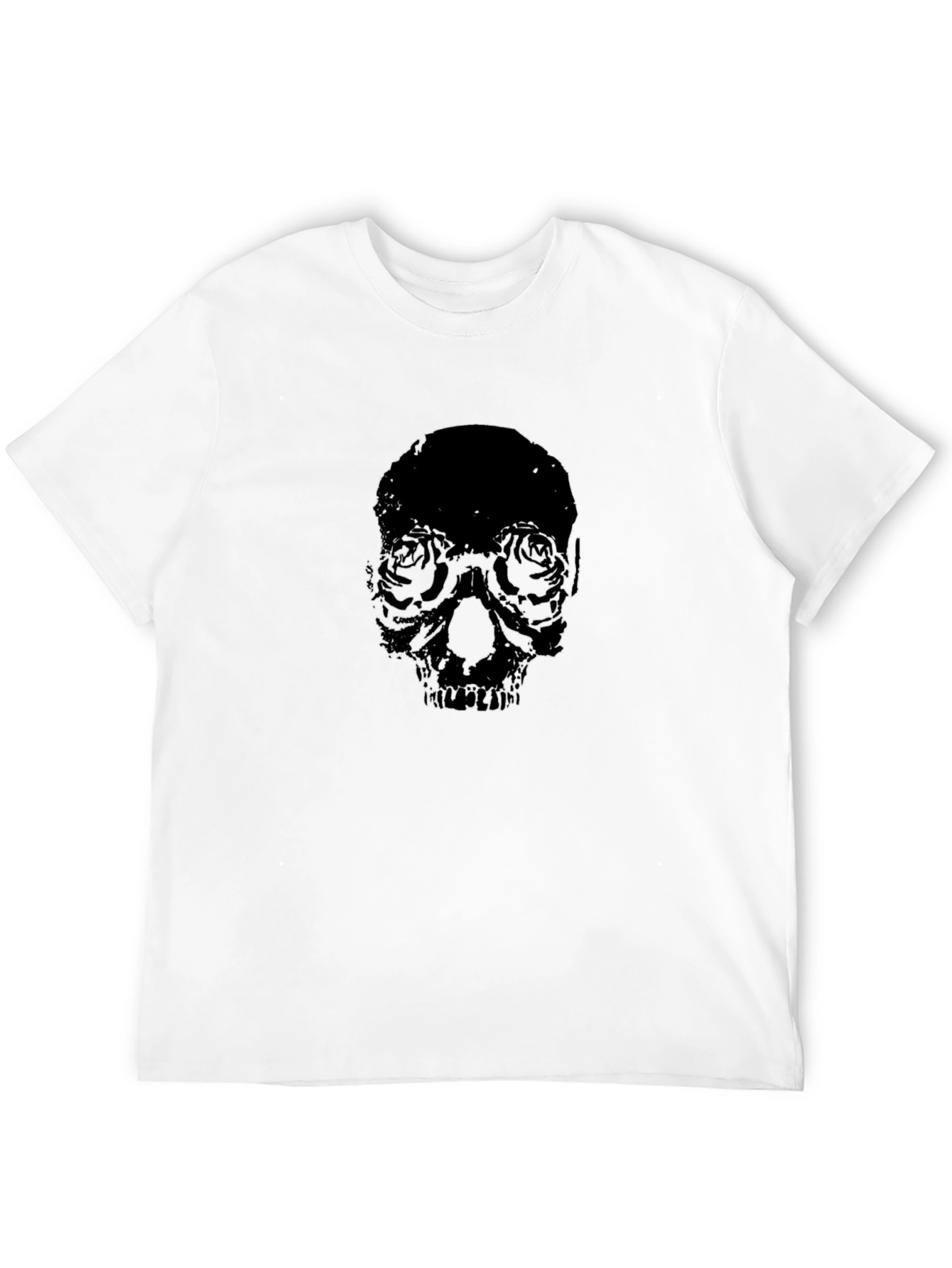 Skull & Roses Black Graphic Tee