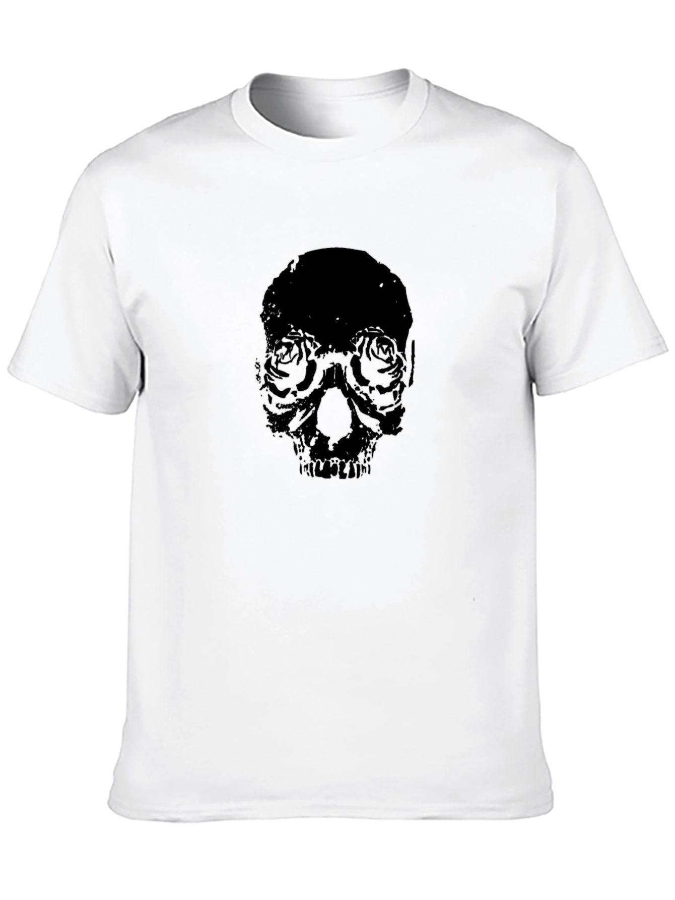 Skull & Roses Black Graphic Tee