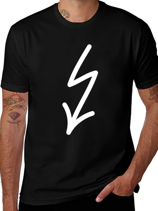 Black Tee with Lightning Bolt