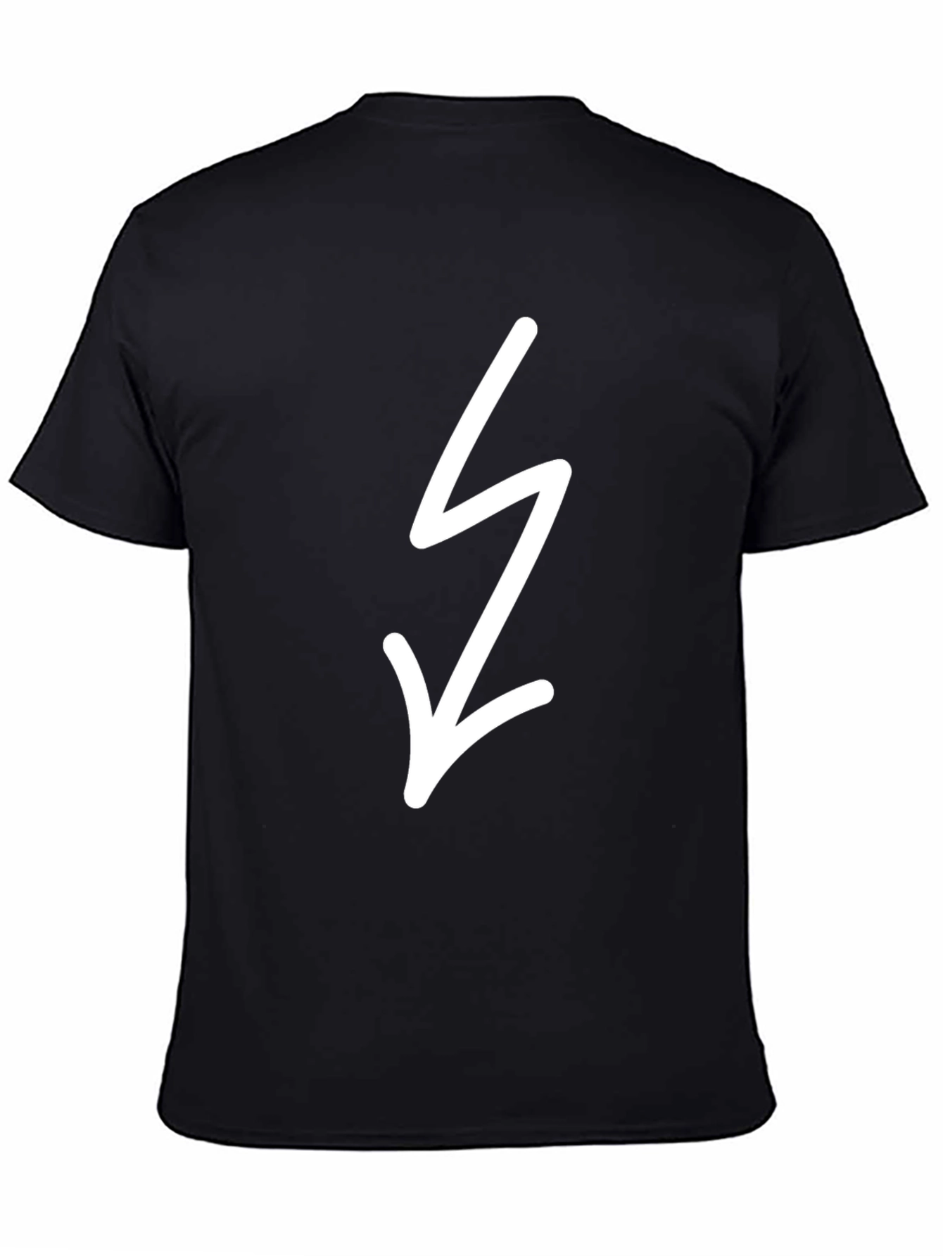 Black Tee with Lightning Bolt