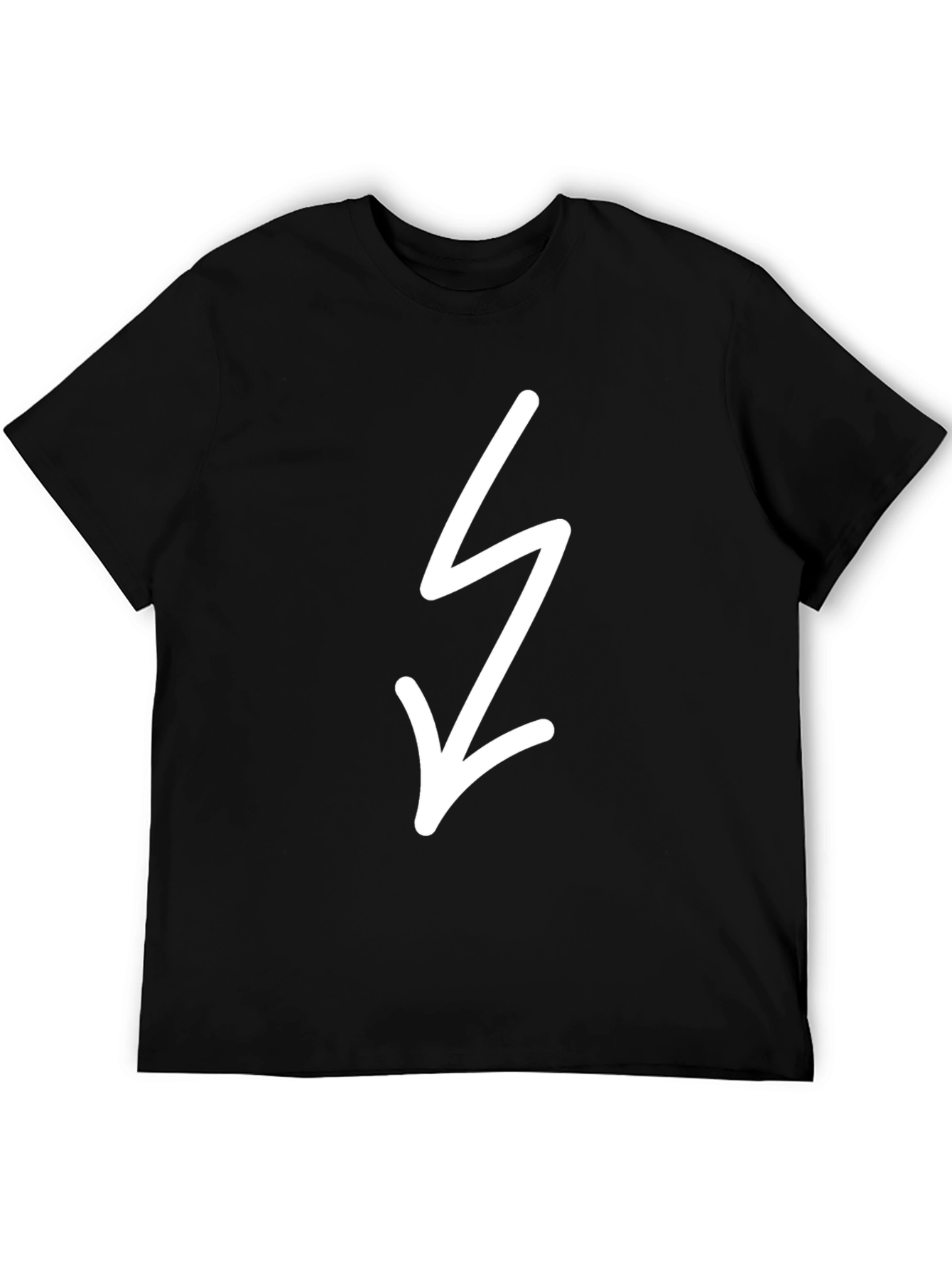 Black Tee with Lightning Bolt