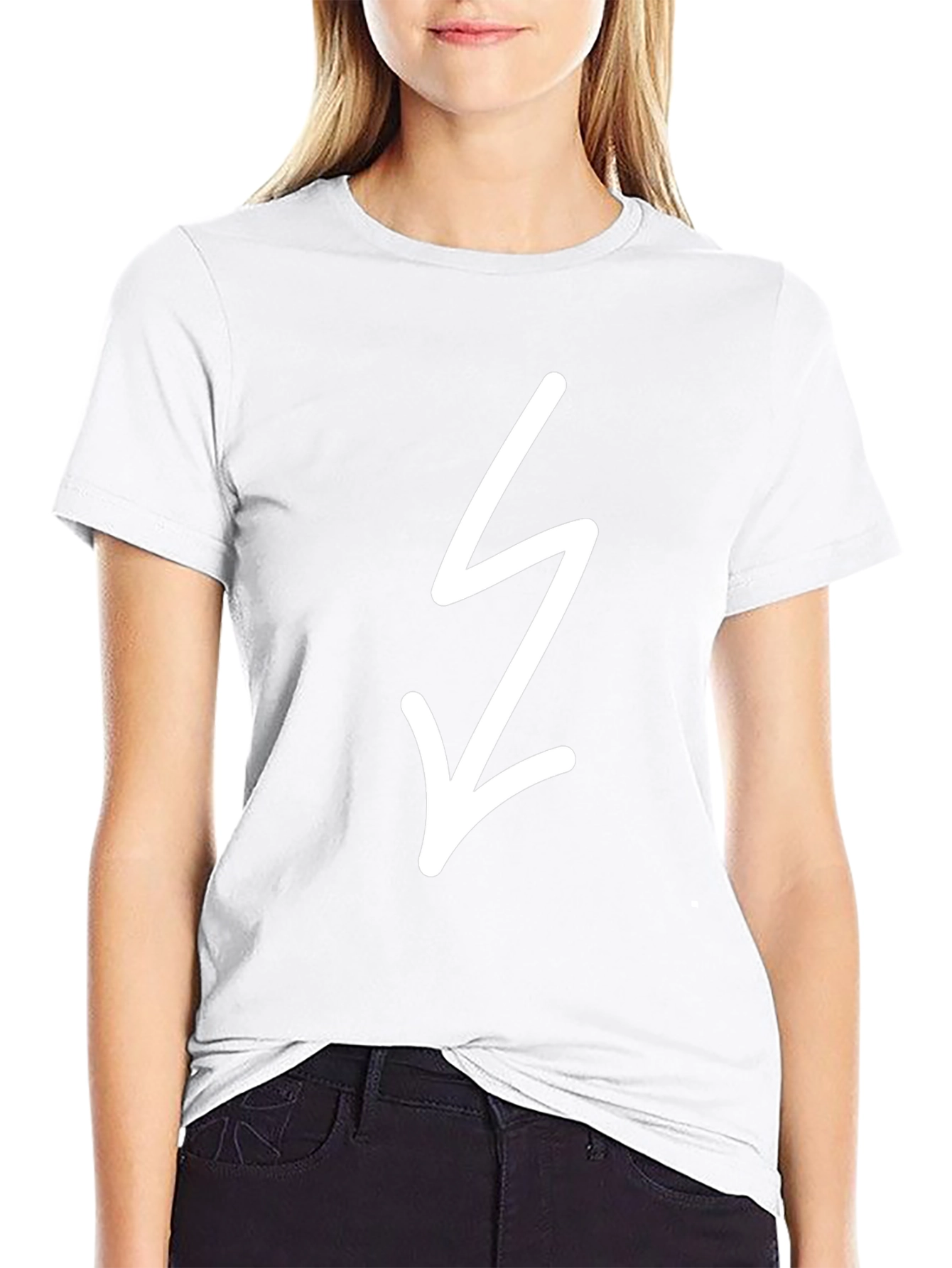 Black Tee with Lightning Bolt