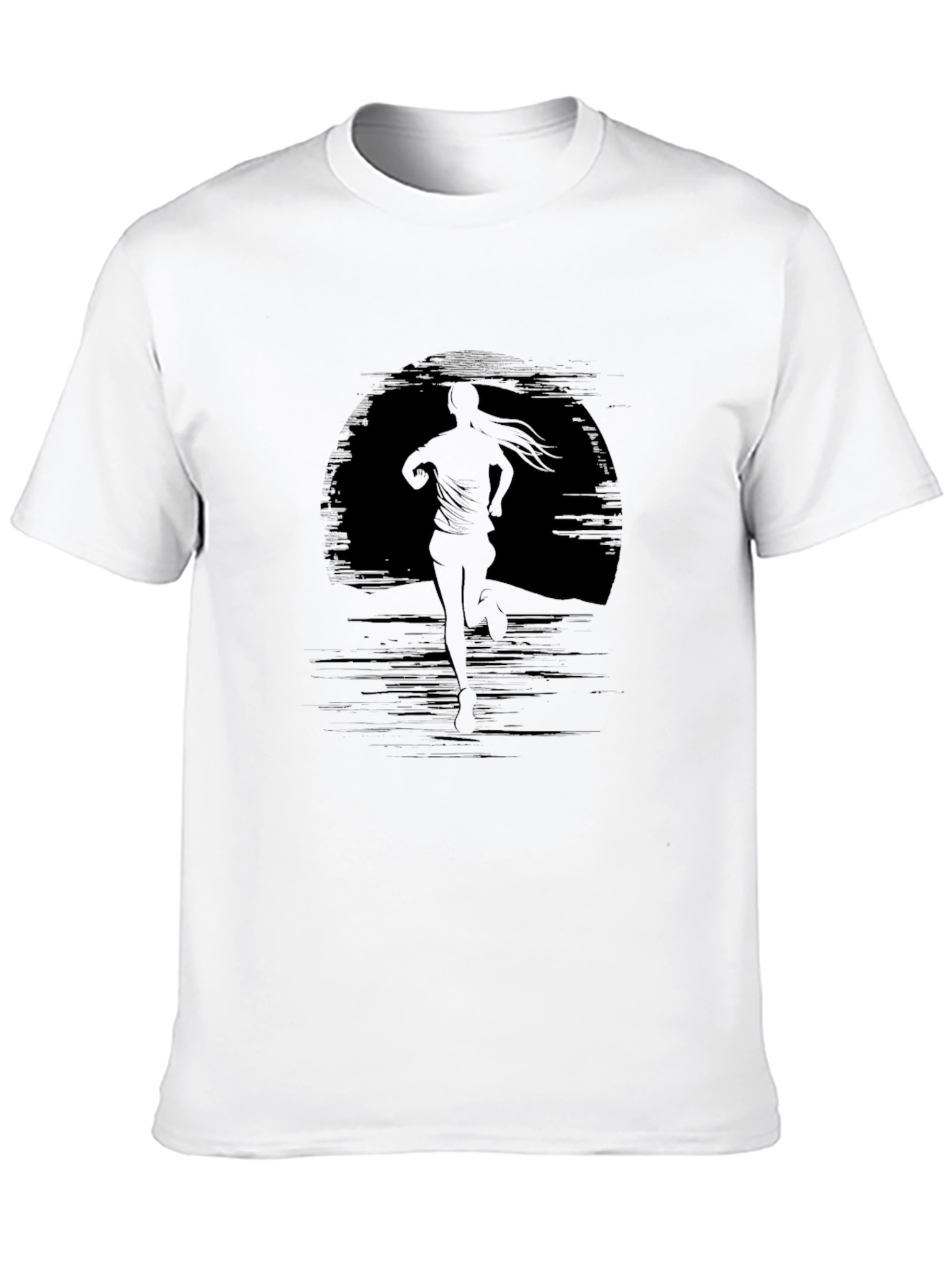 Silhouette Runner Black T-Shirt