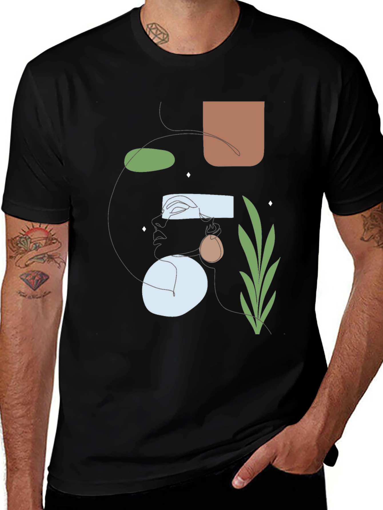 Abstract Art Graphic Tee - Modern Unisex T-Shirt