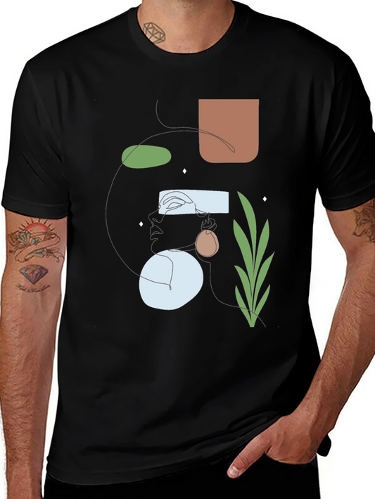 Abstract Art Graphic Tee - Modern Unisex T-Shirt