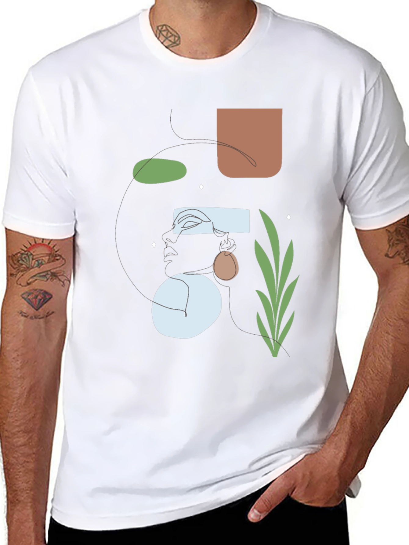 Abstract Art Graphic Tee - Modern Unisex T-Shirt