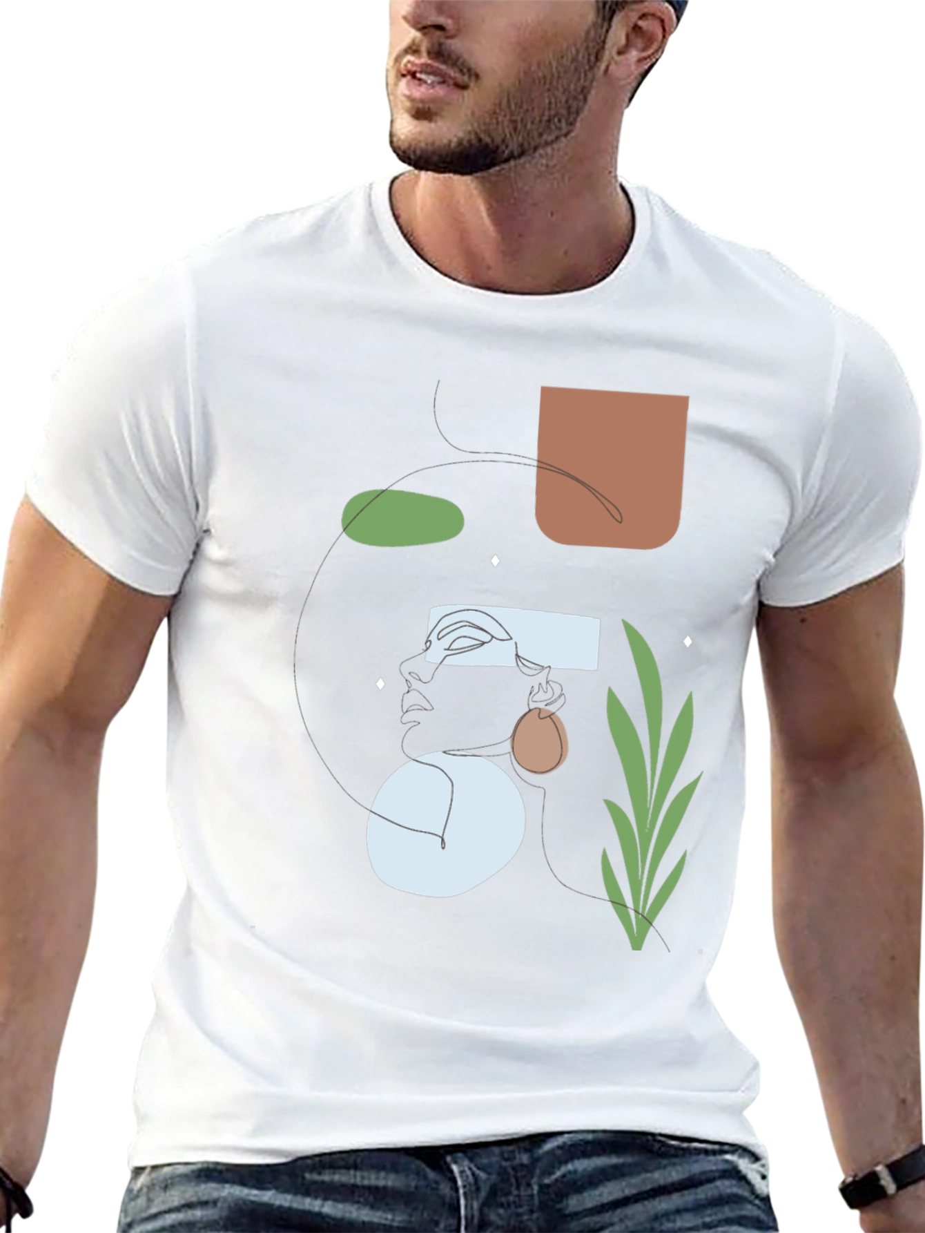 Abstract Art Graphic Tee - Modern Unisex T-Shirt