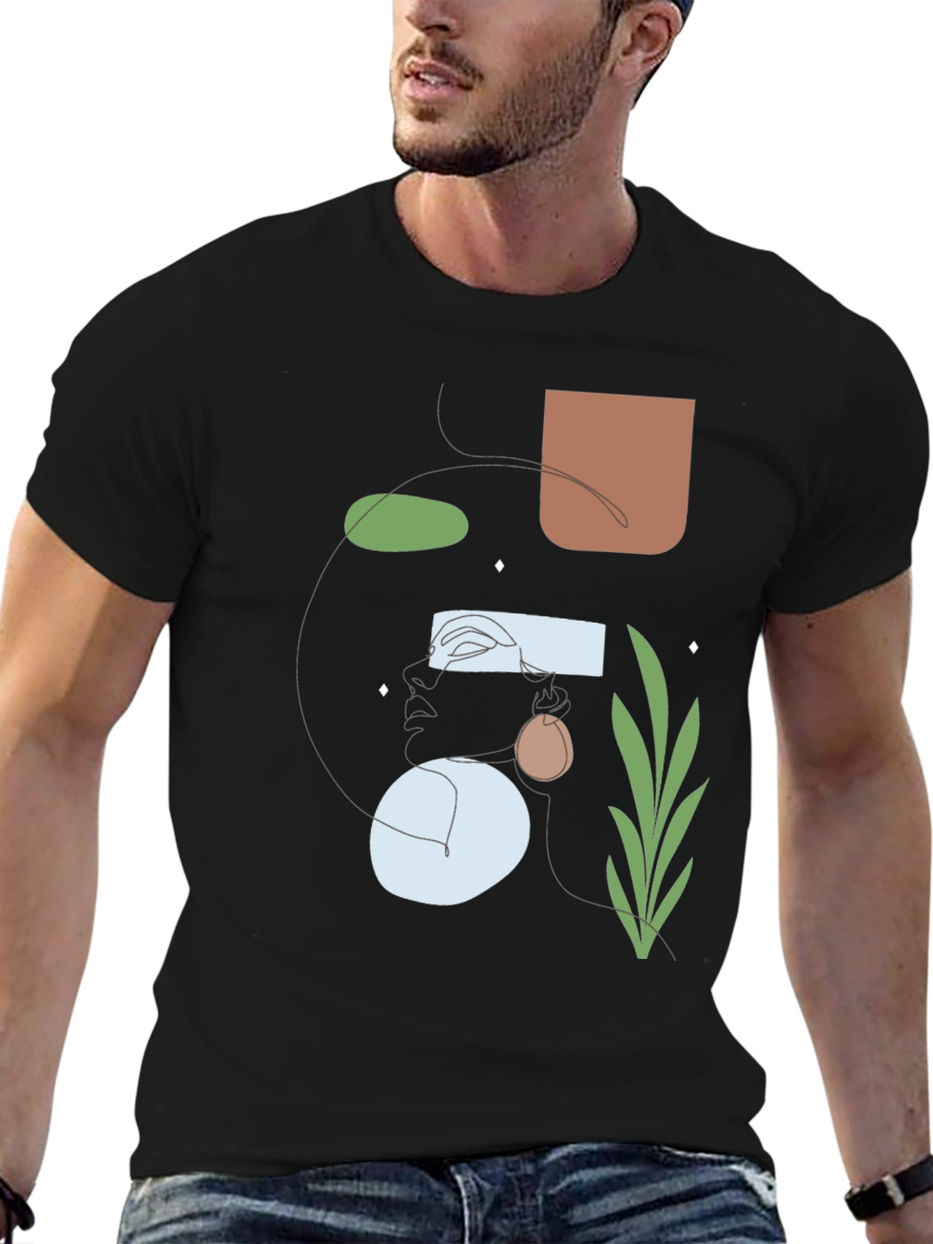 Abstract Art Graphic Tee - Modern Unisex T-Shirt