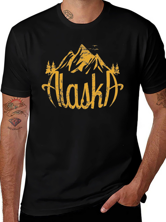 Alaska Mountain Graphic T-Shirt - Mens