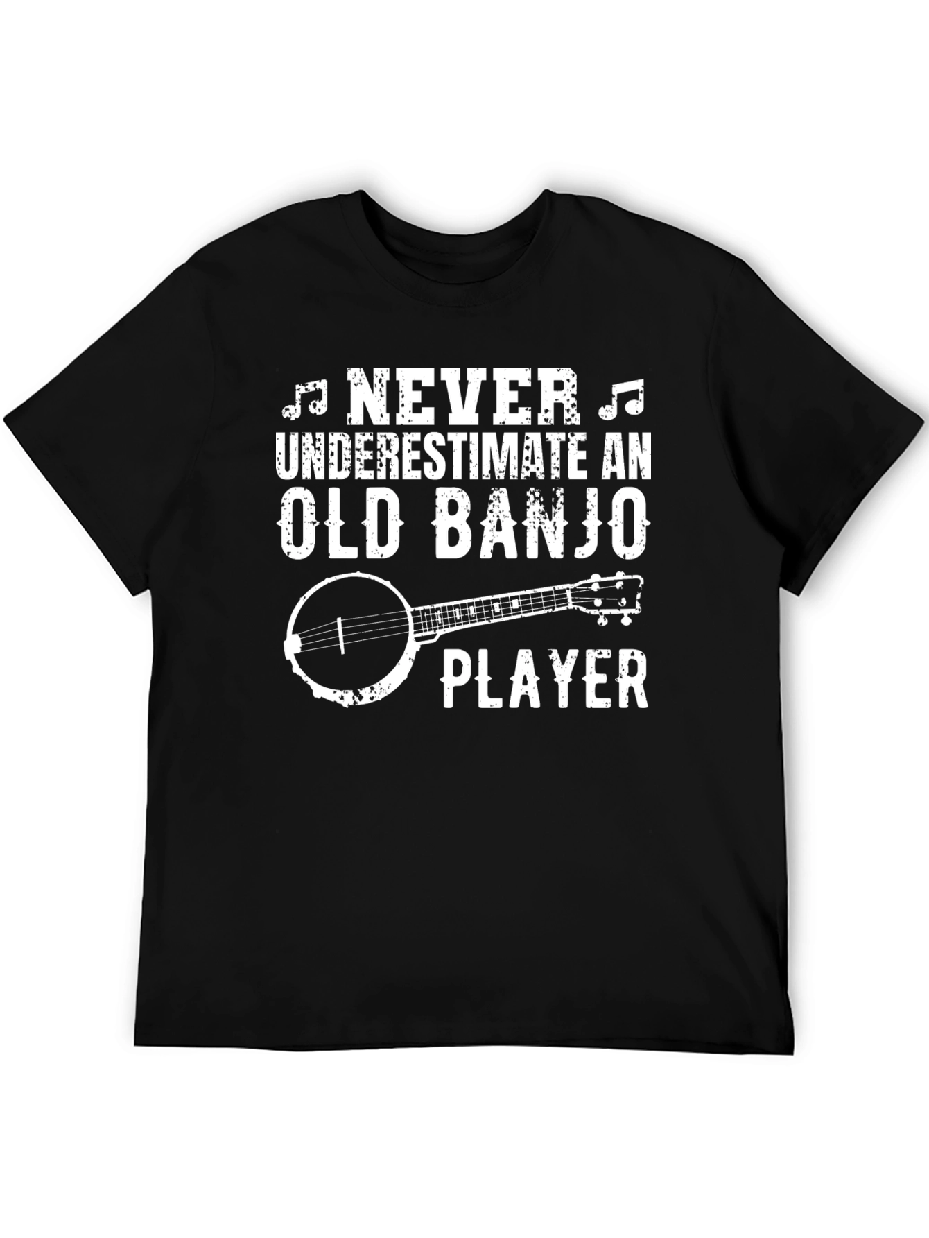 Old Banjo Player T-Shirt Musician Graphic Tee