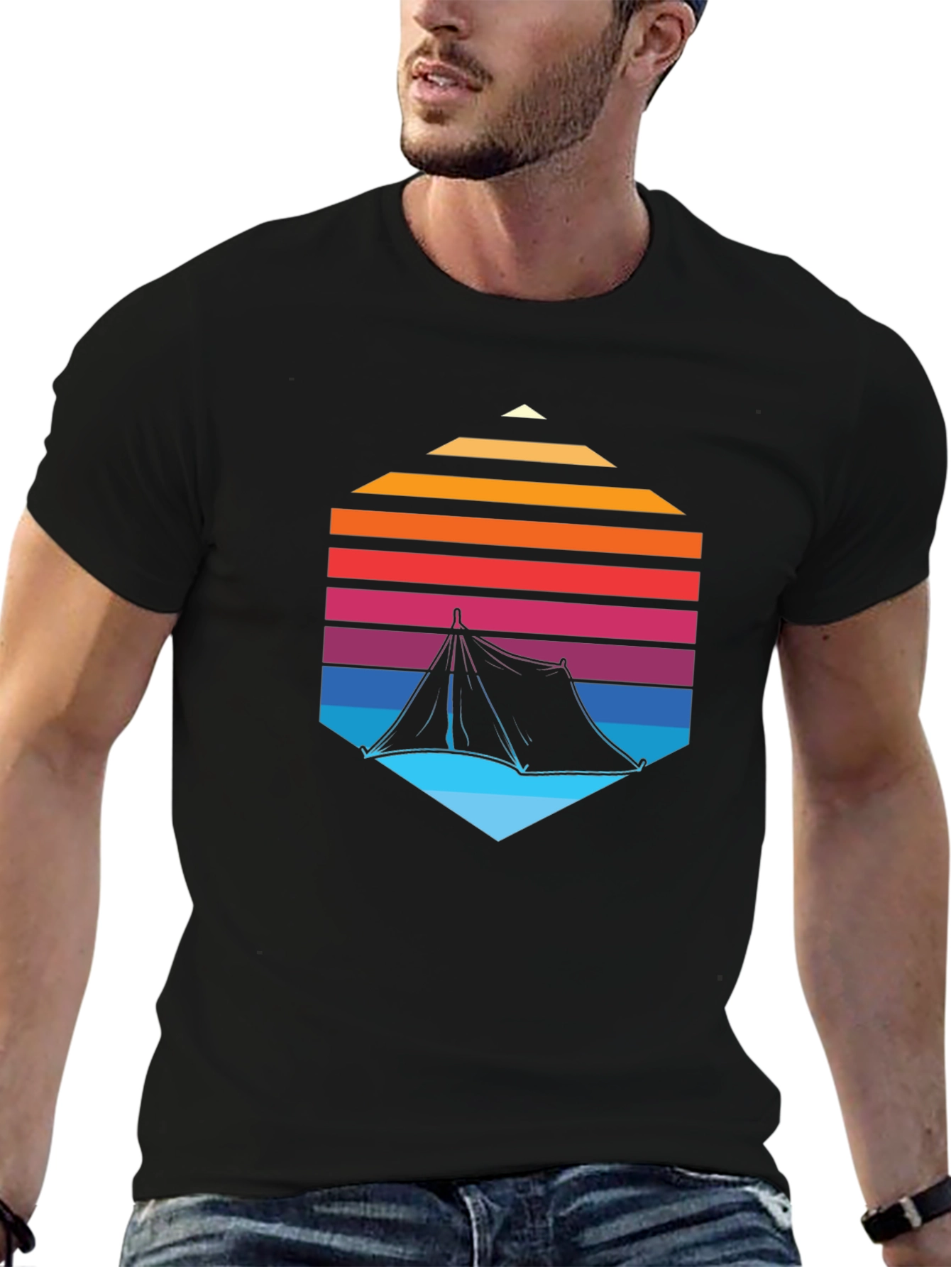 Retro Camping Tent T-Shirt