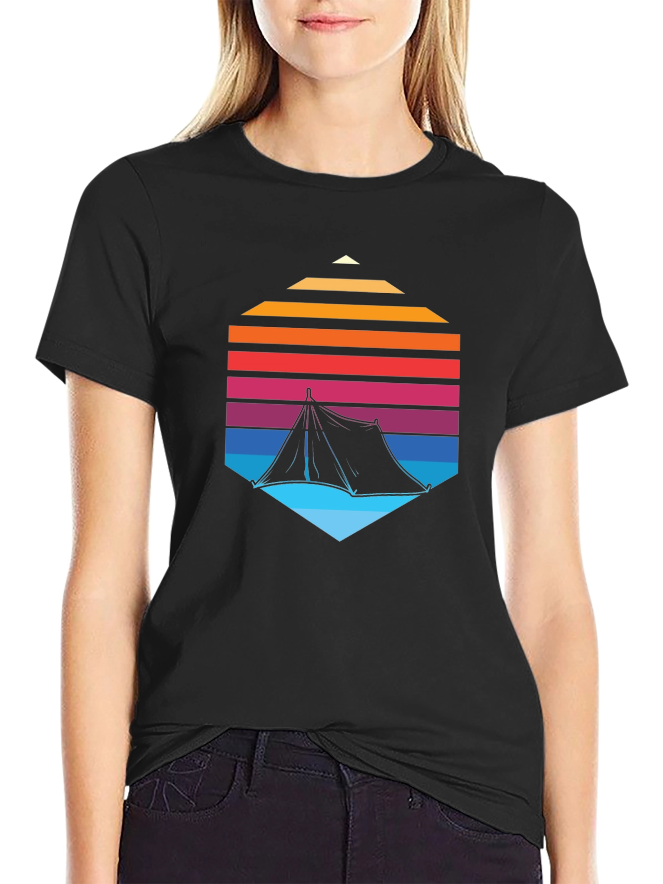 Retro Camping Tent T-Shirt