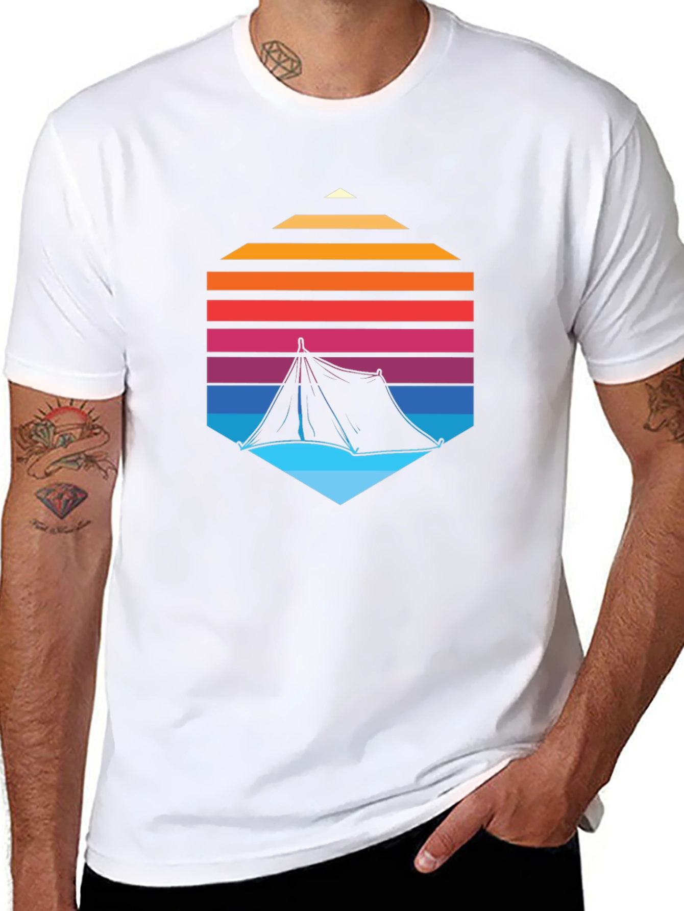 Retro Camping Tent T-Shirt