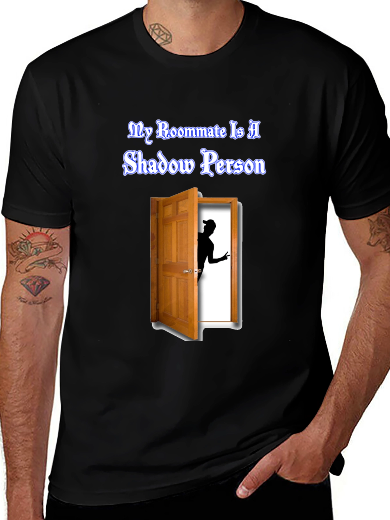 Shadow Person T-Shirt - Unique Graphic Tee