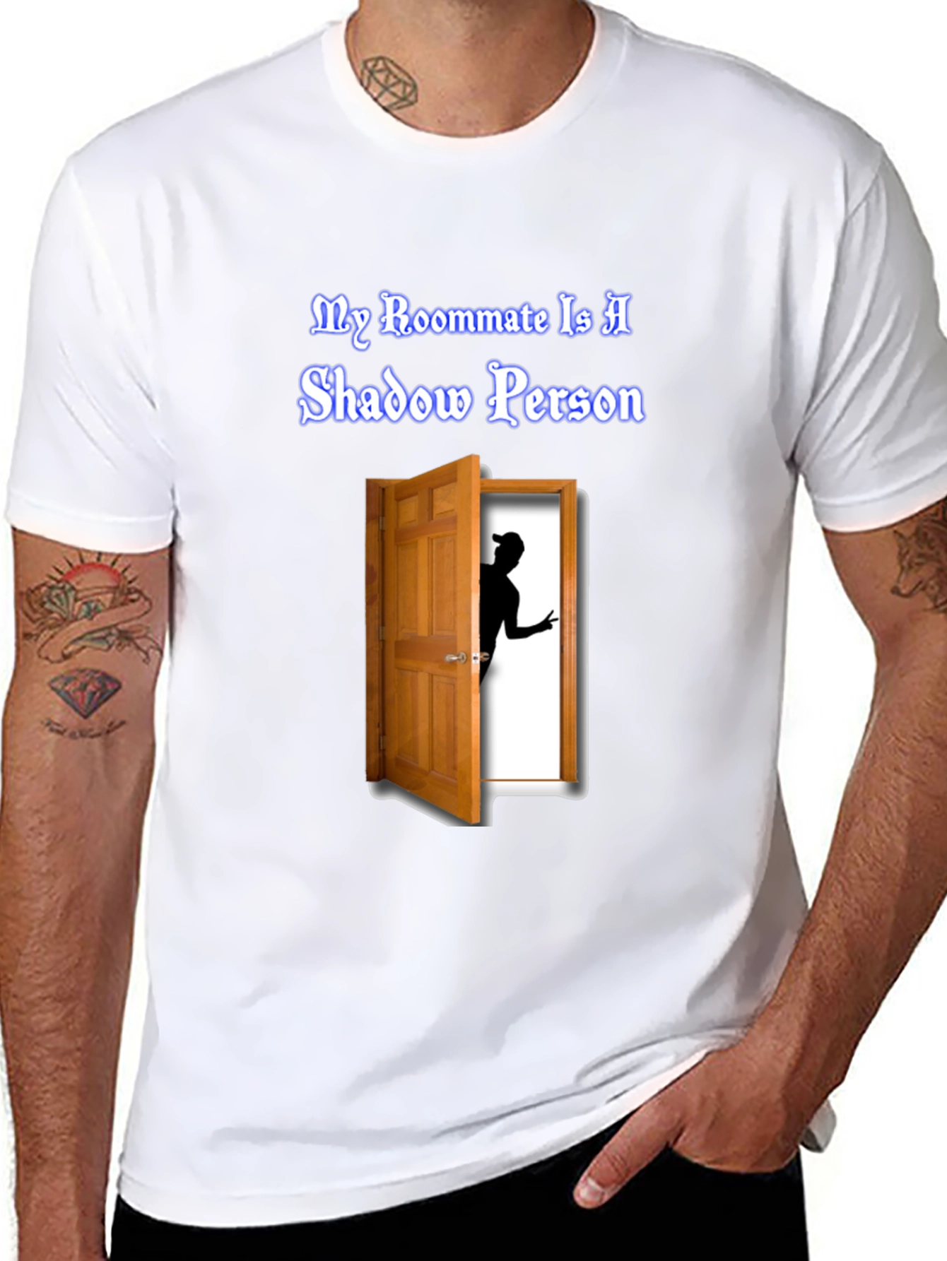 Shadow Person T-Shirt - Unique Graphic Tee