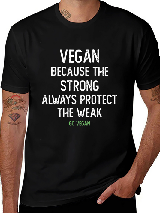Vegan Strong Protect T-Shirt - Animal Lover Tee