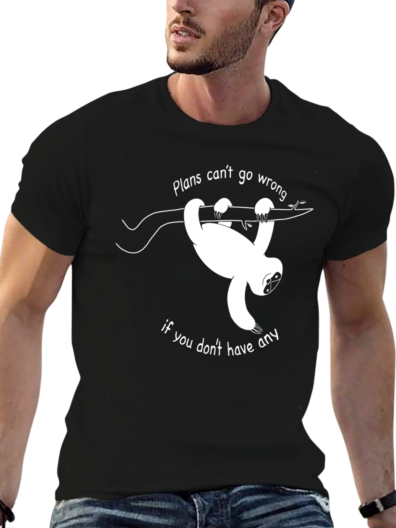Sloth Plans T-Shirt - Funny Graphic Tee
