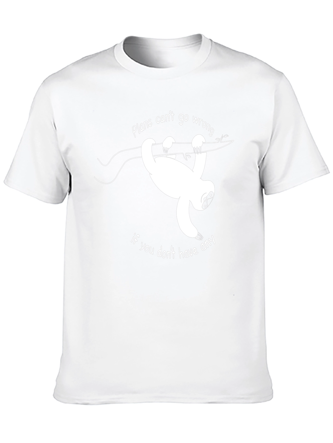 Sloth Plans T-Shirt - Funny Graphic Tee