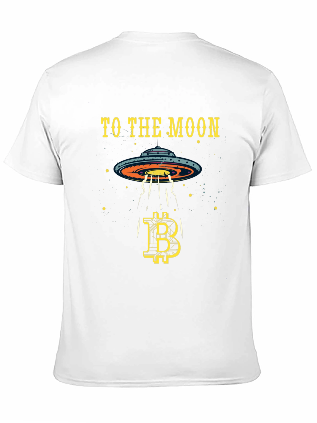 Bitcoin to the Moon T-Shirt Crypto Alien UFO