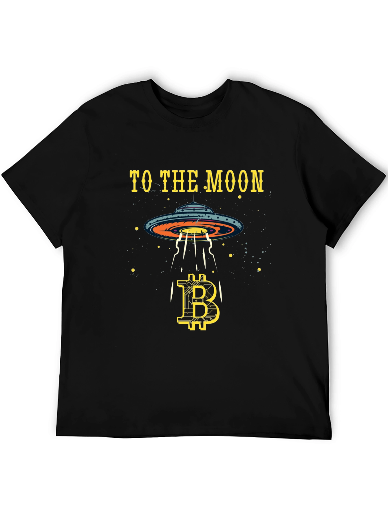 Bitcoin to the Moon T-Shirt Crypto Alien UFO