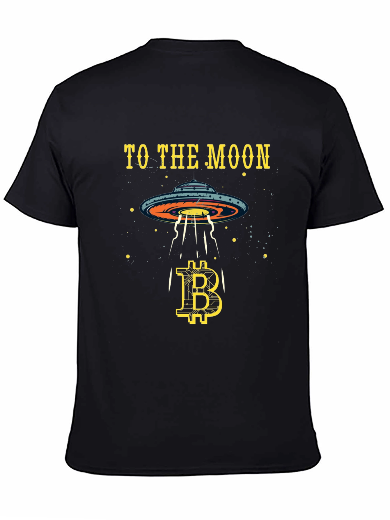 Bitcoin to the Moon T-Shirt Crypto Alien UFO