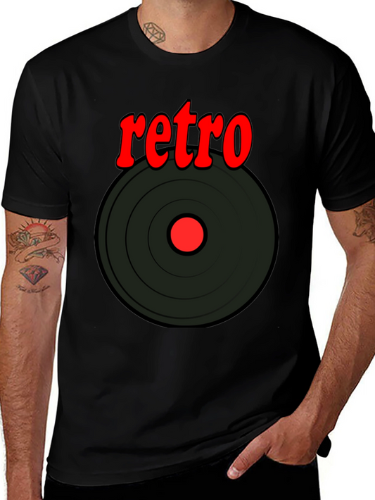 Retro Vinyl Record Graphic T-Shirt