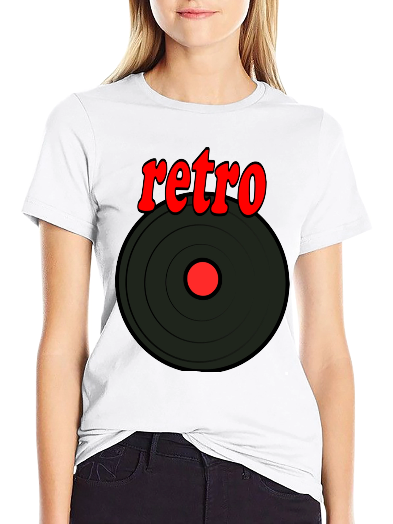 Retro Vinyl Record Graphic T-Shirt